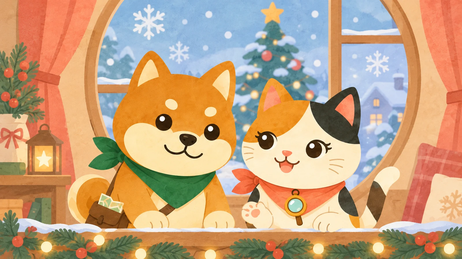 「Hug・くむ・久喜フェスタ（クリスマスのゲーム・手作りコーナー）」のイメージイラスト（みちみっけ）