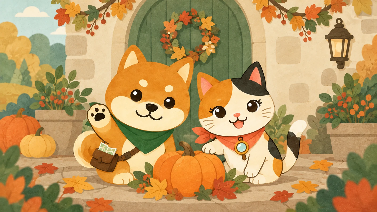 「Enjoyハロウィン!かわいいおばけ、大歓迎!」のイメージイラスト（みちみっけ）
