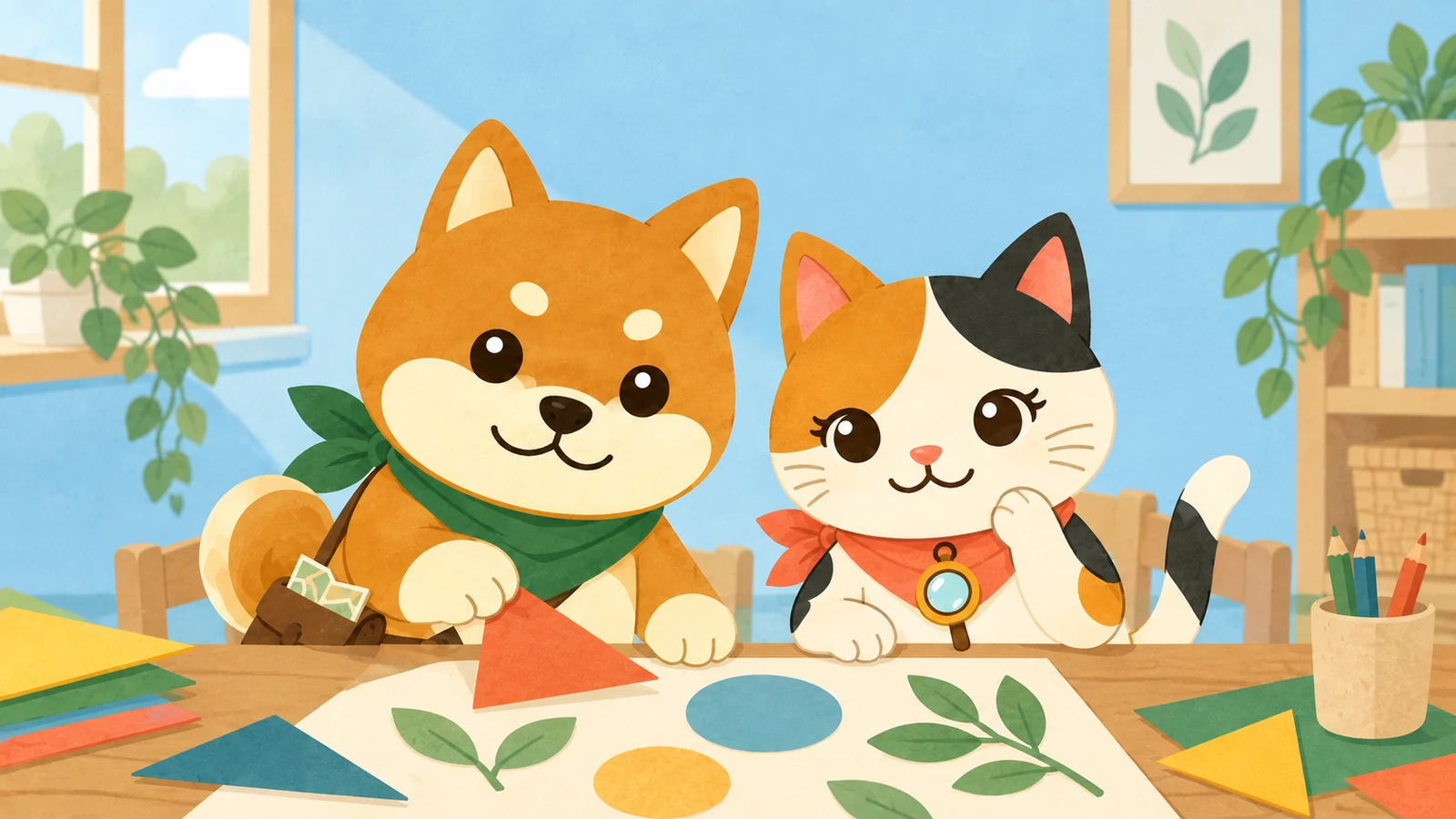 「親子そば打ち体験教室」のイメージイラスト（みちみっけ）