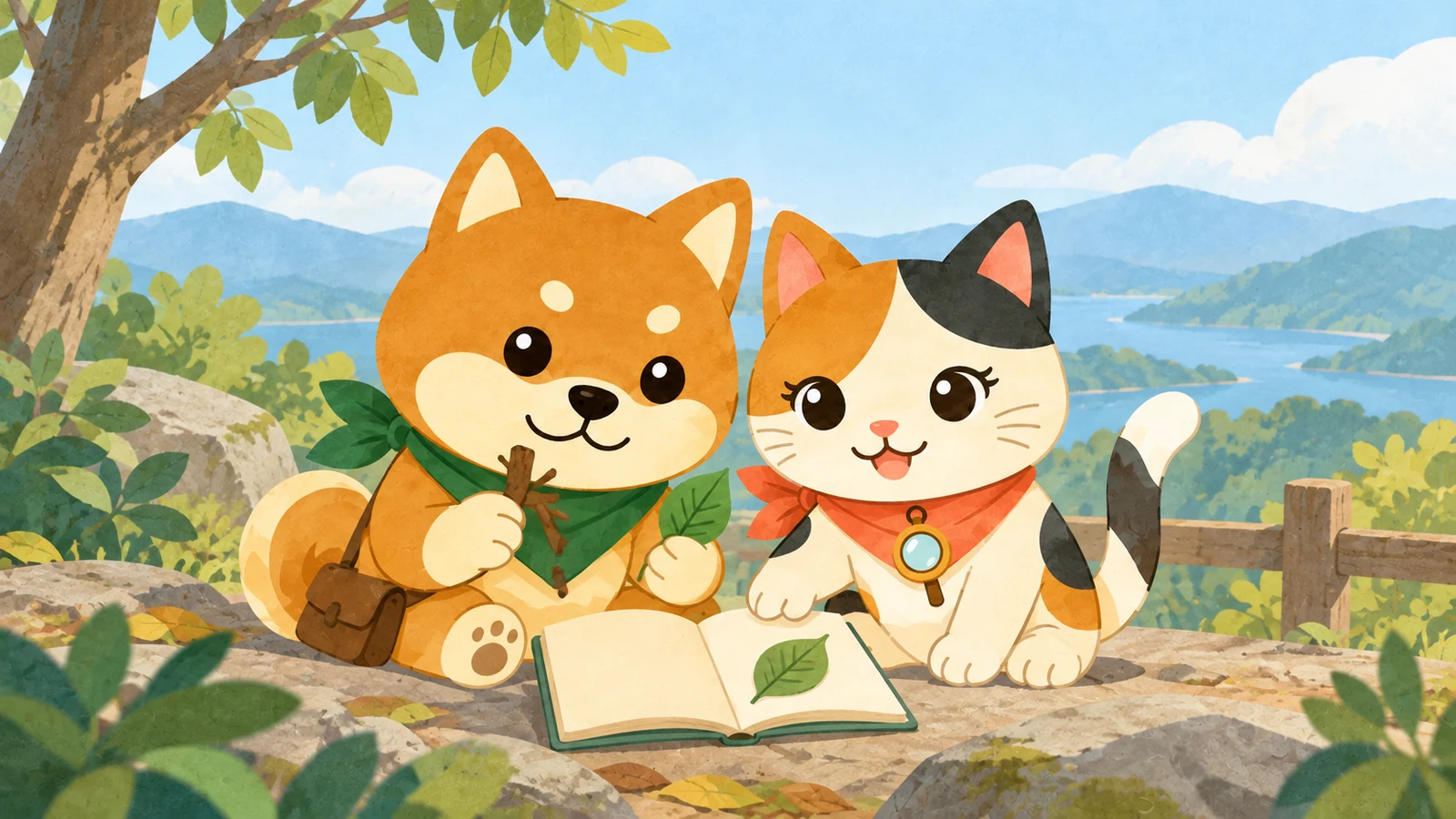 「東公園自然観察会「秋の虫を探そう」」のイメージイラスト（みちみっけ）