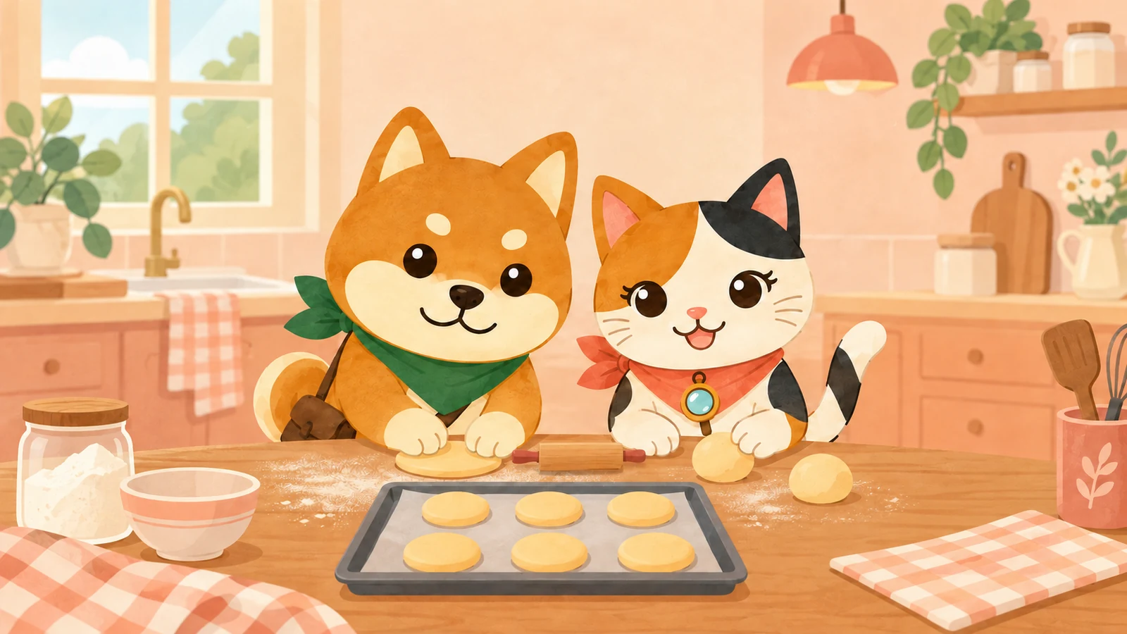 「クリスマスケーキ作り」のイメージイラスト（みちみっけ）