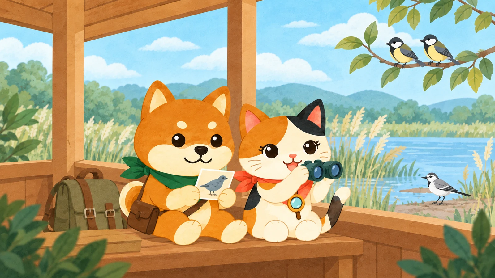 「ビンゴdeかんさつ ライチョウ編」のイメージイラスト（みちみっけ）